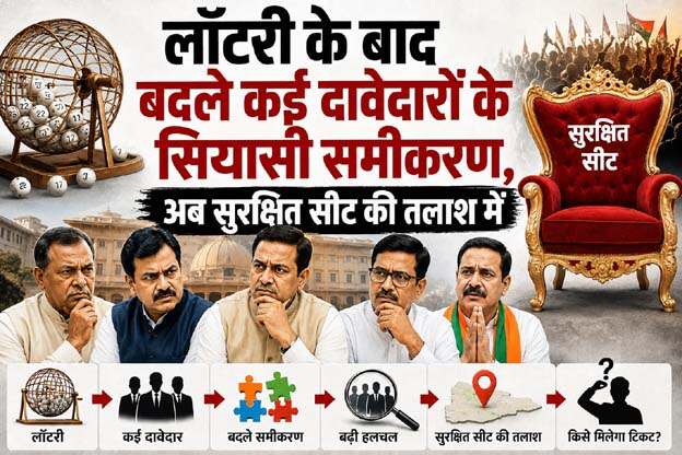 लॉटरी के बाद बदले कई दावेदारों के सियासी समीकरण, अब सुरक्षित सीट की तलाश में!