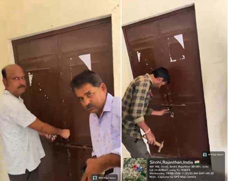 सिंदरथ में पुराने पंचायत भवन से अवैध कब्जा हटवाया